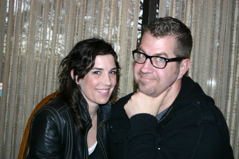 Kim and Johnny with look of something's up.jpg